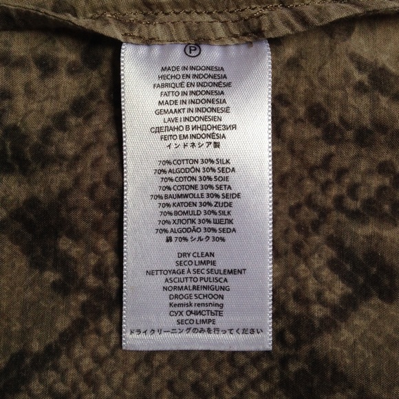 MICHAEL Michael Kors Shirt Snake Print Gray Sheer - Picture 7 of 7